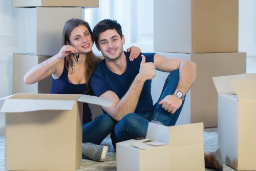Removal team planning a flat move in Streatham