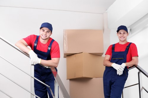 Urgent same day removals service in Streatham with packed boxes and furniture