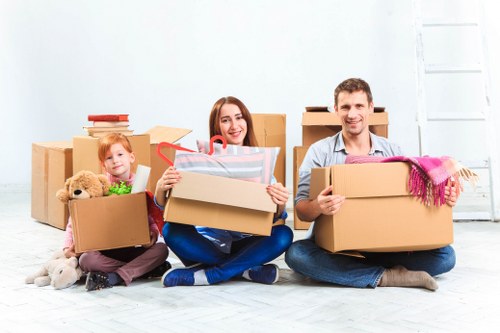 Removal van prepared for house removals in Streatham