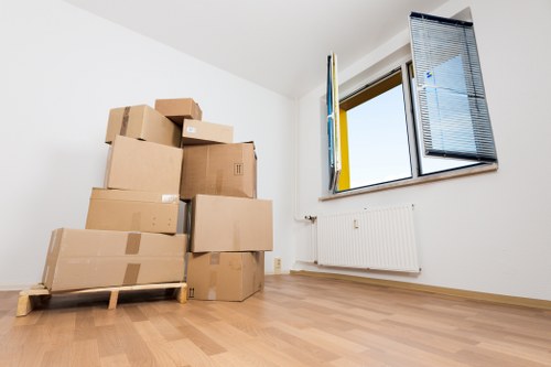 Household storage boxes and furniture prepared for Streatham storage