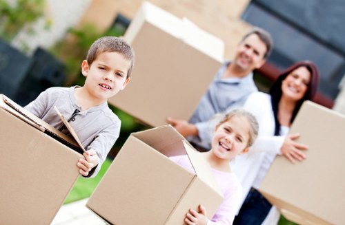 Moving team loading items into a removal van in Streatham