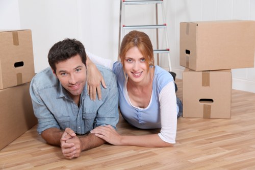 Movers loading furniture for a fast relocation in Streatham