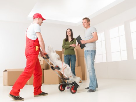 Customer reviewing a removals booking confirmation and checklist