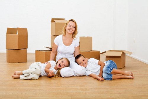 Protective packing materials for a flat move in Streatham