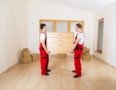 Cardboard, metal, and furniture sorted for reuse and recycling